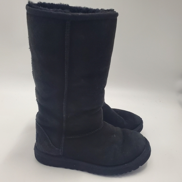 Ugg Classic Tall Boots Black Suede - Picture 4 of 8